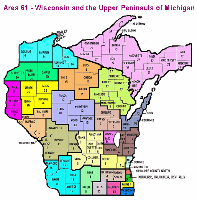 Area Map Al Anon Family Groups Wisconsin The Upper Peninsula. 